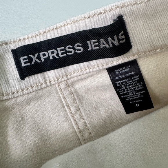 Express Denim Lace-Up Mini Skirt - Picture 2 of 8